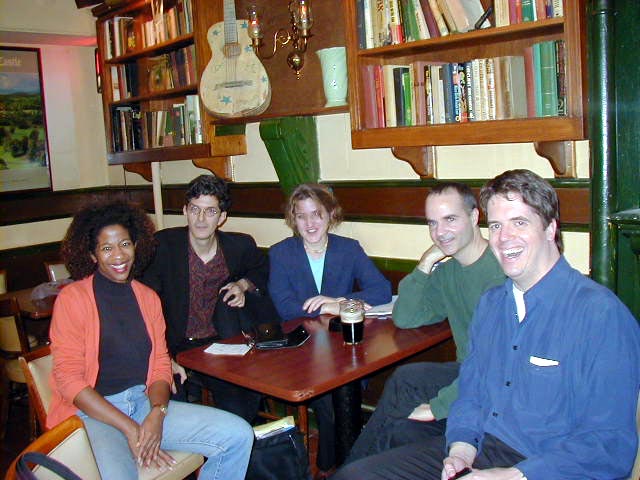 Host Karen Gormandy joins the February 10th, 2002 Writers Peter, Elizabeth, Steve & Roger
